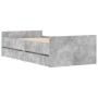 Betongrauer Bettrahmen mit Schubladen 90x200 cm von , Betten und Lattenroste - Ref: Foro24-3207374, Preis: 189,55 €, Rabatt: %