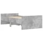 Concrete gray bed frame with drawers 90x200 cm by , Beds and slatted bases - Ref: Foro24-3207374, Price: 184,89 €, Discount: %