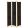 Trennwand 3 schwarze Stoffbahnen 120x170x4 cm von vidaXL, Raumteiler - Ref: Foro24-248183, Preis: 49,37 €, Rabatt: %