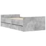 Estructura de cama con cajones gris hormigón 90x190 cm de , Camas y somieres - Ref: Foro24-3207381, Precio: 172,93 €, Descuen...