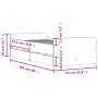 Concrete gray bed frame with drawers 90x190 cm by , Beds and slatted bases - Ref: Foro24-3207381, Price: 175,92 €, Discount: %