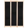 Trennwand 3 schwarze Stoffbahnen 120x170x4 cm von vidaXL, Raumteiler - Ref: Foro24-248183, Preis: 49,71 €, Rabatt: %