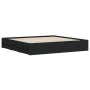 Black engineered wood bed frame with drawers 200x200 cm by , Beds and slatted bases - Ref: Foro24-3207246, Price: 213,96 €, D...