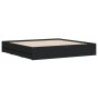 Schwarzer Holzwerkstoff-Bettrahmen mit Schubladen 200 x 200 cm von , Betten und Lattenroste - Ref: Foro24-3207246, Preis: 217...