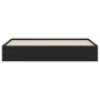 Black engineered wood bed frame with drawers 200x200 cm by , Beds and slatted bases - Ref: Foro24-3207246, Price: 213,96 €, D...