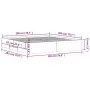 Black engineered wood bed frame with drawers 200x200 cm by , Beds and slatted bases - Ref: Foro24-3207246, Price: 213,96 €, D...