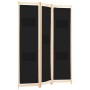 Trennwand 3 schwarze Stoffbahnen 120x170x4 cm von vidaXL, Raumteiler - Ref: Foro24-248183, Preis: 49,37 €, Rabatt: %