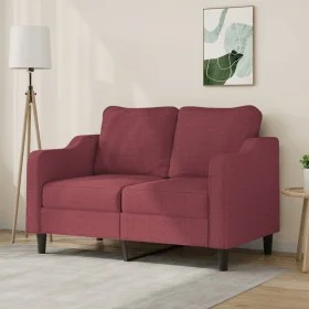 2-Sitzer-Sofa aus rotem Stoff 120 cm von , Sofas - Ref: Foro24-359357, Preis: 208,94 €, Rabatt: %