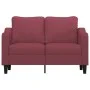 Two-seater red wine fabric sofa, 120 cm by , Sofas - Ref: Foro24-359357, Price: 208,94 €, Discount: %