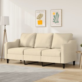 3-Sitzer-Sofa aus cremefarbenem Stoff 180 cm von , Sofas - Ref: Foro24-359369, Preis: 338,38 €, Rabatt: %