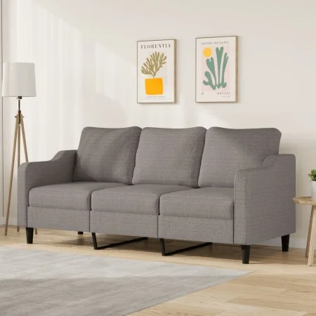 3-seater taupe gray fabric sofa, 180 cm by , Sofas - Ref: Foro24-359374, Price: 264,69 €, Discount: %