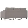 3-seater taupe gray fabric sofa, 180 cm by , Sofas - Ref: Foro24-359374, Price: 264,69 €, Discount: %
