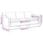 3-seater taupe gray fabric sofa, 180 cm by , Sofas - Ref: Foro24-359374, Price: 264,69 €, Discount: %