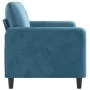2 seater blue velvet sofa 140 cm by , Sofas - Ref: Foro24-359451, Price: 248,96 €, Discount: %