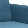 2 seater blue velvet sofa 140 cm by , Sofas - Ref: Foro24-359451, Price: 248,96 €, Discount: %