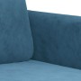 2-Sitzer-Sofa aus blauem Samt, 140 cm von , Sofas - Ref: Foro24-359451, Preis: 253,70 €, Rabatt: %
