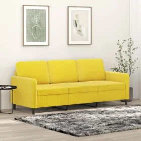 3-Sitzer-Sofa gelber Samt 180 cm von , Sofas - Ref: Foro24-359458, Preis: 285,15 €, Rabatt: %