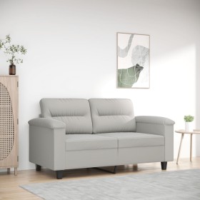 2-Sitzer-Sofa aus hellgrauem Mikrofaserstoff 120 cm von , Sofas - Ref: Foro24-359556, Preis: 264,08 €, Rabatt: %