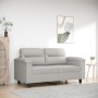 2-Sitzer-Sofa aus hellgrauem Mikrofaserstoff 120 cm von , Sofas - Ref: Foro24-359556, Preis: 264,08 €, Rabatt: %