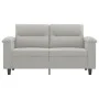 Light gray 2-seater microfiber fabric sofa, 120 cm by , Sofas - Ref: Foro24-359556, Price: 259,68 €, Discount: %