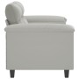 2-Sitzer-Sofa aus hellgrauem Mikrofaserstoff 120 cm von , Sofas - Ref: Foro24-359556, Preis: 264,08 €, Rabatt: %