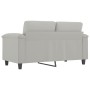 2-Sitzer-Sofa aus hellgrauem Mikrofaserstoff 120 cm von , Sofas - Ref: Foro24-359556, Preis: 264,08 €, Rabatt: %