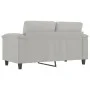 Light gray 2-seater microfiber fabric sofa, 120 cm by , Sofas - Ref: Foro24-359556, Price: 259,68 €, Discount: %