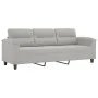 3-Sitzer-Sofa aus hellgrauem Mikrofaserstoff 180 cm von , Sofas - Ref: Foro24-359568, Preis: 349,51 €, Rabatt: %