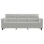 3-Sitzer-Sofa aus hellgrauem Mikrofaserstoff 180 cm von , Sofas - Ref: Foro24-359568, Preis: 349,51 €, Rabatt: %