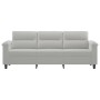 Light gray 3-seater microfiber fabric sofa, 180 cm by , Sofas - Ref: Foro24-359568, Price: 337,09 €, Discount: %