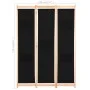 Trennwand 3 schwarze Stoffbahnen 120x170x4 cm von vidaXL, Raumteiler - Ref: Foro24-248183, Preis: 49,71 €, Rabatt: %