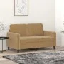 2-Sitzer-Sofa aus braunem Samt 120 cm von , Sofas - Ref: Foro24-359439, Preis: 209,37 €, Rabatt: %