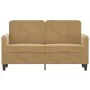 2-Sitzer-Sofa aus braunem Samt 120 cm von , Sofas - Ref: Foro24-359439, Preis: 209,37 €, Rabatt: %