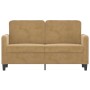 Sofá de 2 plazas terciopelo marrón 120 cm de , Sofás - Ref: Foro24-359439, Precio: 212,69 €