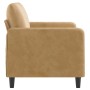Sofá de 2 plazas terciopelo marrón 120 cm de , Sofás - Ref: Foro24-359439, Precio: 212,69 €