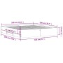 Weißer Holzwerkstoff-Bettrahmen mit Schubladen 180 x 200 cm von , Betten und Lattenroste - Ref: Foro24-3207252, Preis: 175,09...