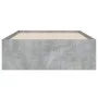 Cama con cajones madera ingeniería gris hormigón 100x200 cm de , Camas y somieres - Ref: Foro24-3207290, Precio: 134,92 €, De...