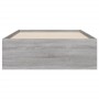 Sonoma gray engineered wood bed with drawers 100x200 cm by , Beds and slatted bases - Ref: Foro24-3207292, Price: 136,83 €, D...