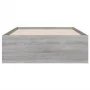 Sonoma gray engineered wood bed with drawers 100x200 cm by , Beds and slatted bases - Ref: Foro24-3207292, Price: 135,22 €, D...