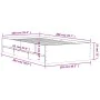 Sonoma gray engineered wood bed with drawers 100x200 cm by , Beds and slatted bases - Ref: Foro24-3207292, Price: 135,22 €, D...