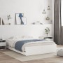 Weißes Holzwerkstoffbett mit Schubladen 120x190 cm von , Betten und Lattenroste - Ref: Foro24-3207315, Preis: 234,64 €, Rabat...