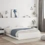 White engineered wood bed with drawers 120x190 cm by , Beds and slatted bases - Ref: Foro24-3207315, Price: 229,98 €, Discoun...