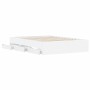 Weißes Holzwerkstoffbett mit Schubladen 120x190 cm von , Betten und Lattenroste - Ref: Foro24-3207315, Preis: 234,64 €, Rabat...