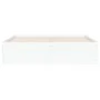 White engineered wood bed with drawers 120x190 cm by , Beds and slatted bases - Ref: Foro24-3207315, Price: 229,98 €, Discoun...
