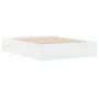White engineered wood bed with drawers 120x190 cm by , Beds and slatted bases - Ref: Foro24-3207315, Price: 229,98 €, Discoun...