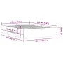 White engineered wood bed with drawers 120x190 cm by , Beds and slatted bases - Ref: Foro24-3207315, Price: 229,98 €, Discoun...