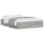Sonoma gray engineered wood bed with drawers 120x190 cm by , Beds and slatted bases - Ref: Foro24-3207320, Price: 189,57 €, D...