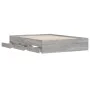 Sonoma gray engineered wood bed with drawers 120x190 cm by , Beds and slatted bases - Ref: Foro24-3207320, Price: 189,57 €, D...