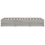 Sonoma gray engineered wood bed with drawers 120x190 cm by , Beds and slatted bases - Ref: Foro24-3207320, Price: 192,68 €, D...