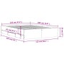 Sonoma gray engineered wood bed with drawers 120x190 cm by , Beds and slatted bases - Ref: Foro24-3207320, Price: 192,68 €, D...